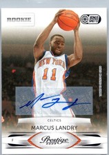 2009-10 Panini Prestige #254 Marcus Landry Bonus Shots Signatures Black #/250