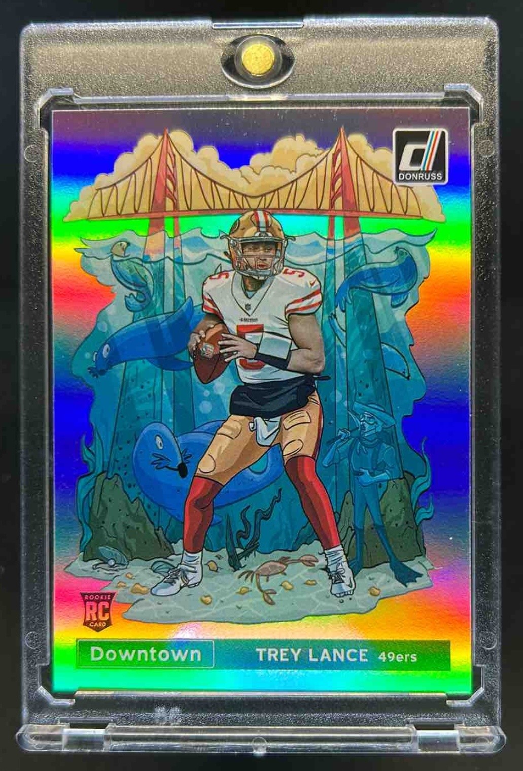 2021 Donruss Trey Lance Downtown SSP RC Rookie #DT-35 49ers