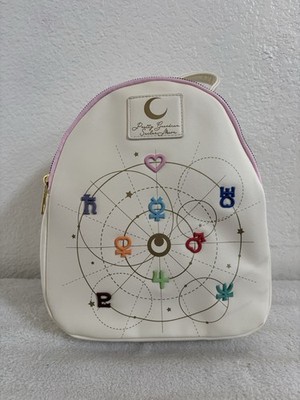Boxlunch Exclusive Sailor Moon Mini Backpack White/Pink Faux Leather