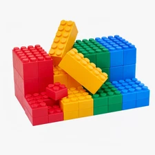 Giant Plump Toddler Soft Building Blocks - 48-Piece Stacking Set for Early Cogni