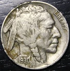 1930 S Buffalo Nickel 5c US Coin San Francisco Mint