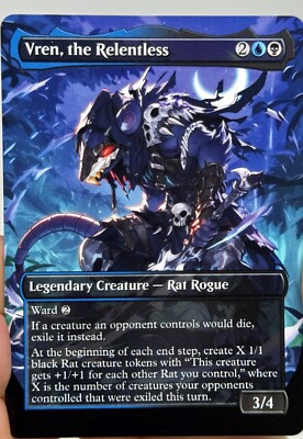 Vren, the Relentless Proxy Card with Custom designed art