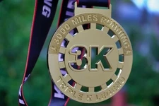 3K MEDAL FOR RUNNING 3000 MILES  - 1K RUN CLUB