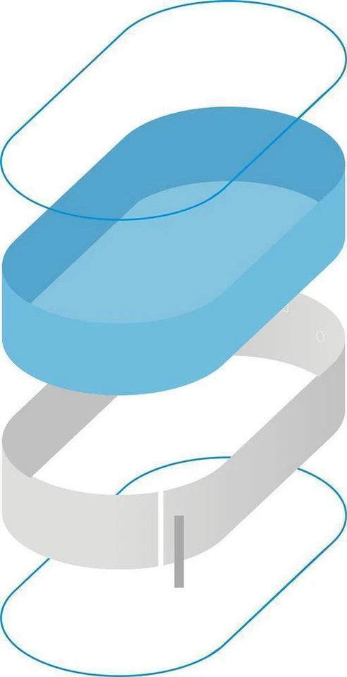 Ovalpool 800 x 400 x 120 cm I GRUND SET I Innenhülle 0.8 mm, SPEZIAL Handlauf - Bild 2 von 4