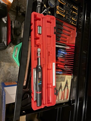 Mac Tools TWMA265ID Electronic 1/4'' Angle Digital Torque Wrench w/Case