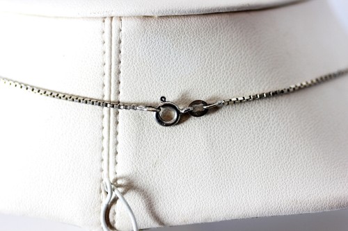Lovely Vintage Sterling Silver Cross Pendant Necklace 20’’ - 11566 - Picture 3 of 4