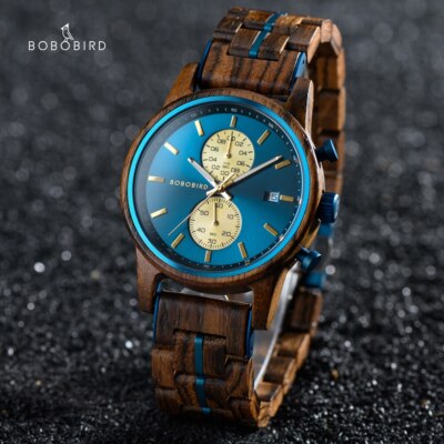 Stainless Steel Orologi Bobo Bird BOBO BIRD Men's Casual Wrist