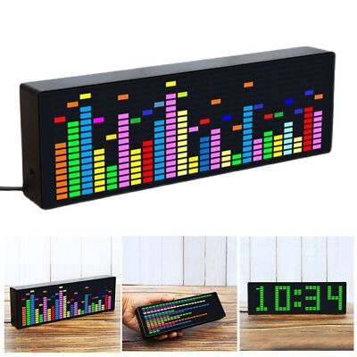 LED Light Music Spectrum Indicator Clock VFD Audio Level Display Amplifier Board