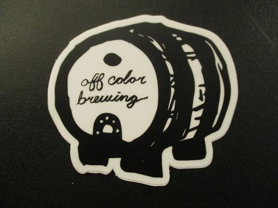 OFF COLOR BREWING Chicago apex predator cask STICKER decal craft beer brewery