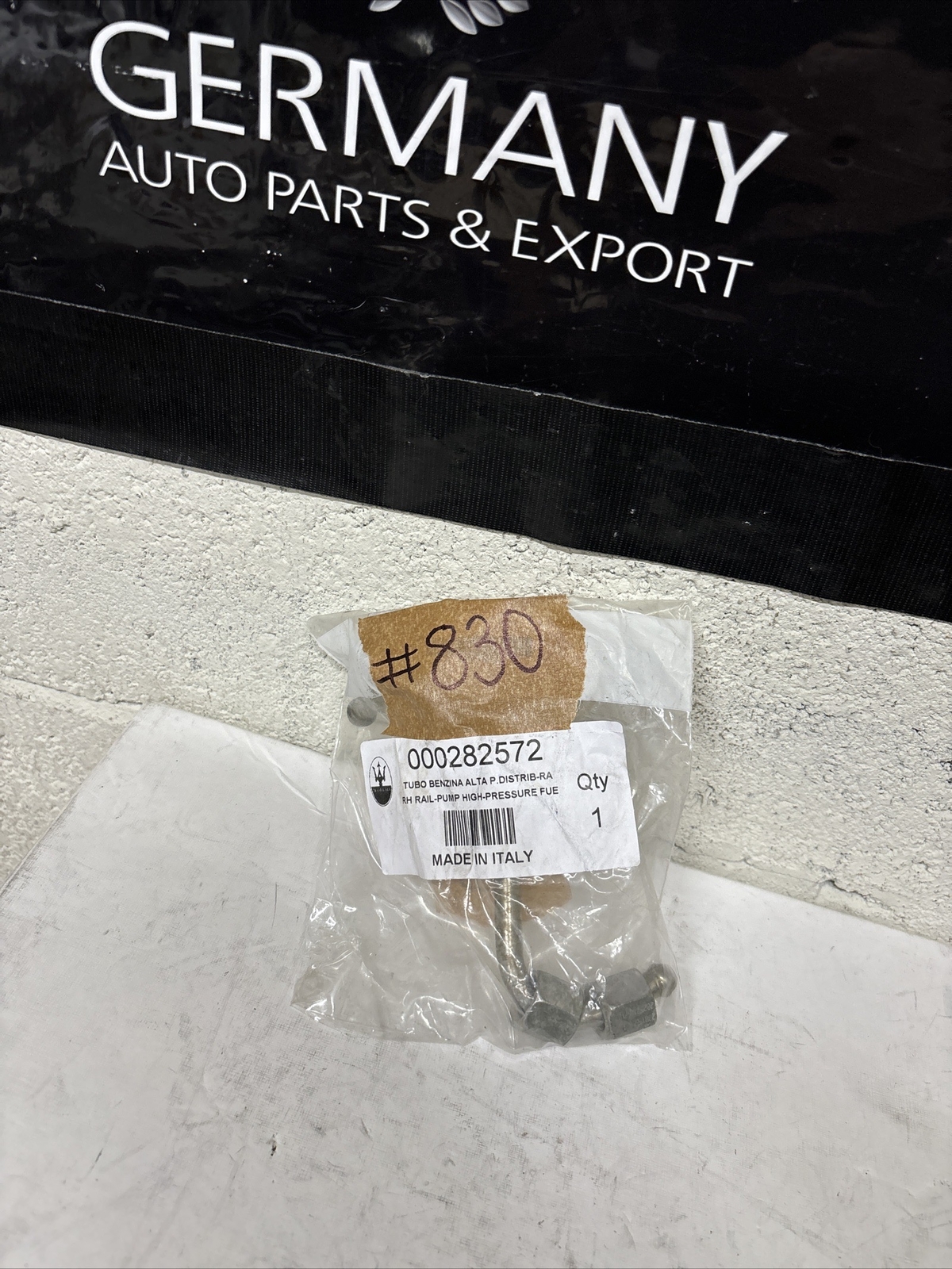 NEW OEM MASERATI GHIBLI LEVANTE FUEL PIPE HIGH PRESSURE RH 2017-20  Item# 830