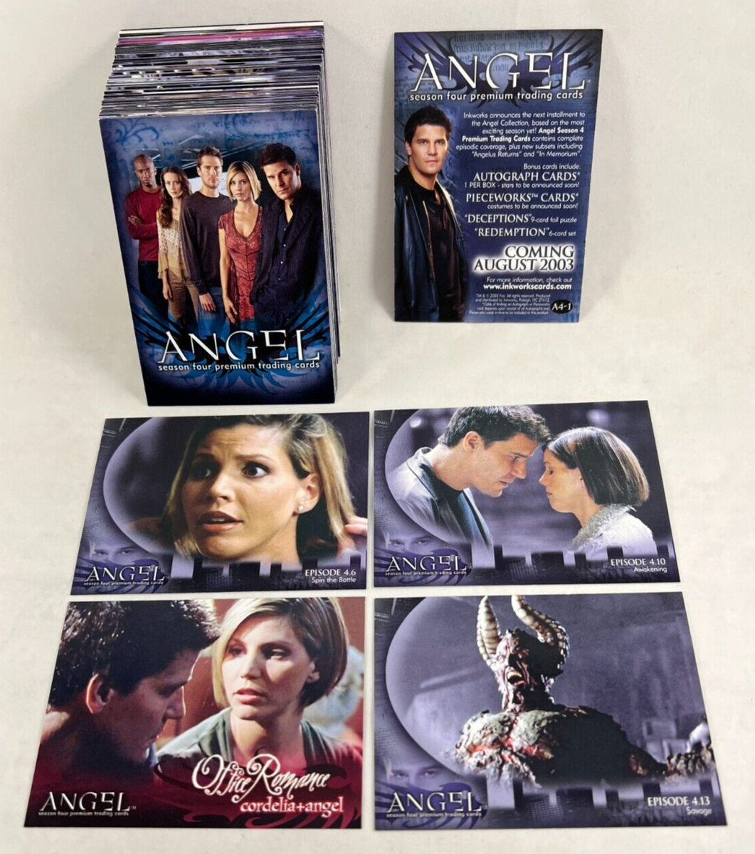 ANGEL SEASON 4 Inkworks 2003 Complete Card Set DAVID BOREANAZ w