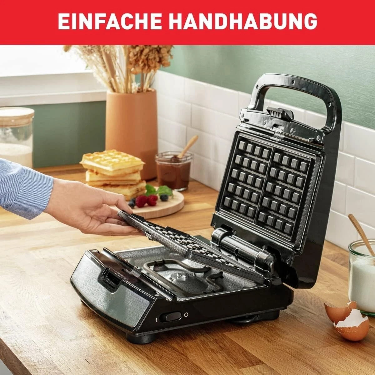 Tefal SW854D Snack Collection Waffle and Sandwich Maker 4 Plate sets EU Plug