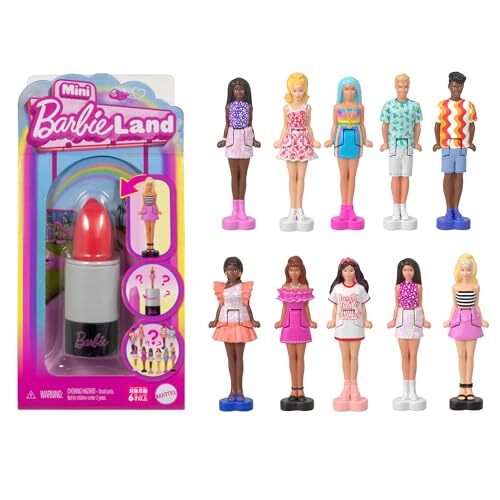 Barbie Mini Fashionista Lipstick Doll Assortment 10-Piece Set
