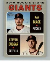2019  Topps Heritage Steven Duggar / Ray Black RC 267