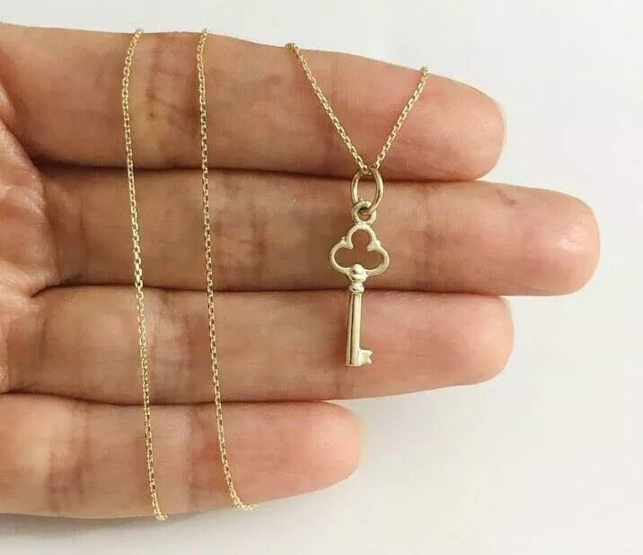 10k gold key pendant deals