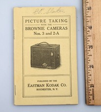 Vintage 1916 Kodak Brownie Cameras No. 3  2-A Instruction Manual