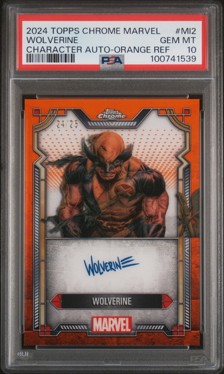 2024 TOPPS CHROME MARVEL MARVEL CHARACTER AUTOS #MI2 WOLVERINE 24 