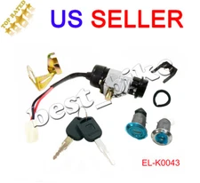 2 Wire 3 Position Ignition Key Switch with Handlebar Lock Pin for Taotao ATE501 