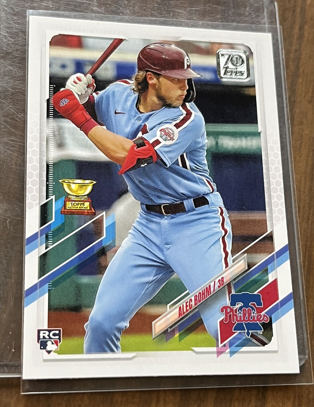 2021 Topps # 277 Alec Bohm rookie cup RC card - Philadelphia Phillies