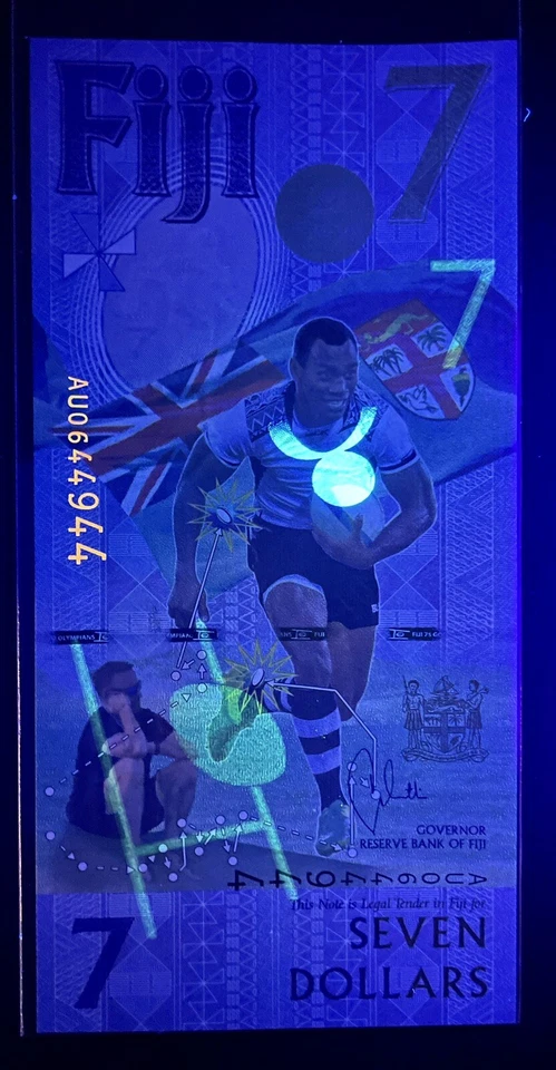 Fiji 7 Dollars Banknote , 2016/17, ND P-120 UNC, Commemorative - Image 3 of 4