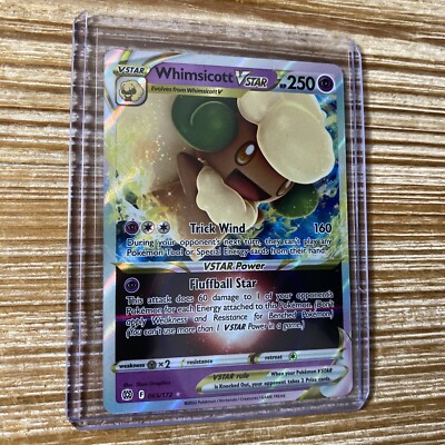 winco pokemon cards Whimsicott VSTAR 065/172 Brilliant Stars Pokémon TCG Ultra Rare NM-Mint+
