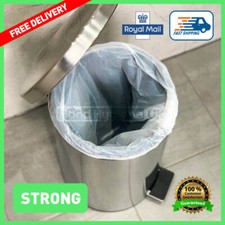 3L 10L 20L Bin Liners White Clear Black Light Medium Heavy Duty Bags