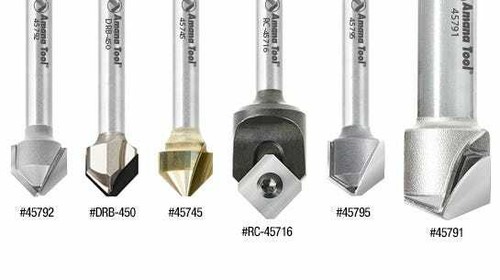 Amana Tool 45795 108 gradi scanalatura ACM pieghevole 0,090 punta 3/8 x 1/2 x 1/4 bit CT - Foto 3 di 5