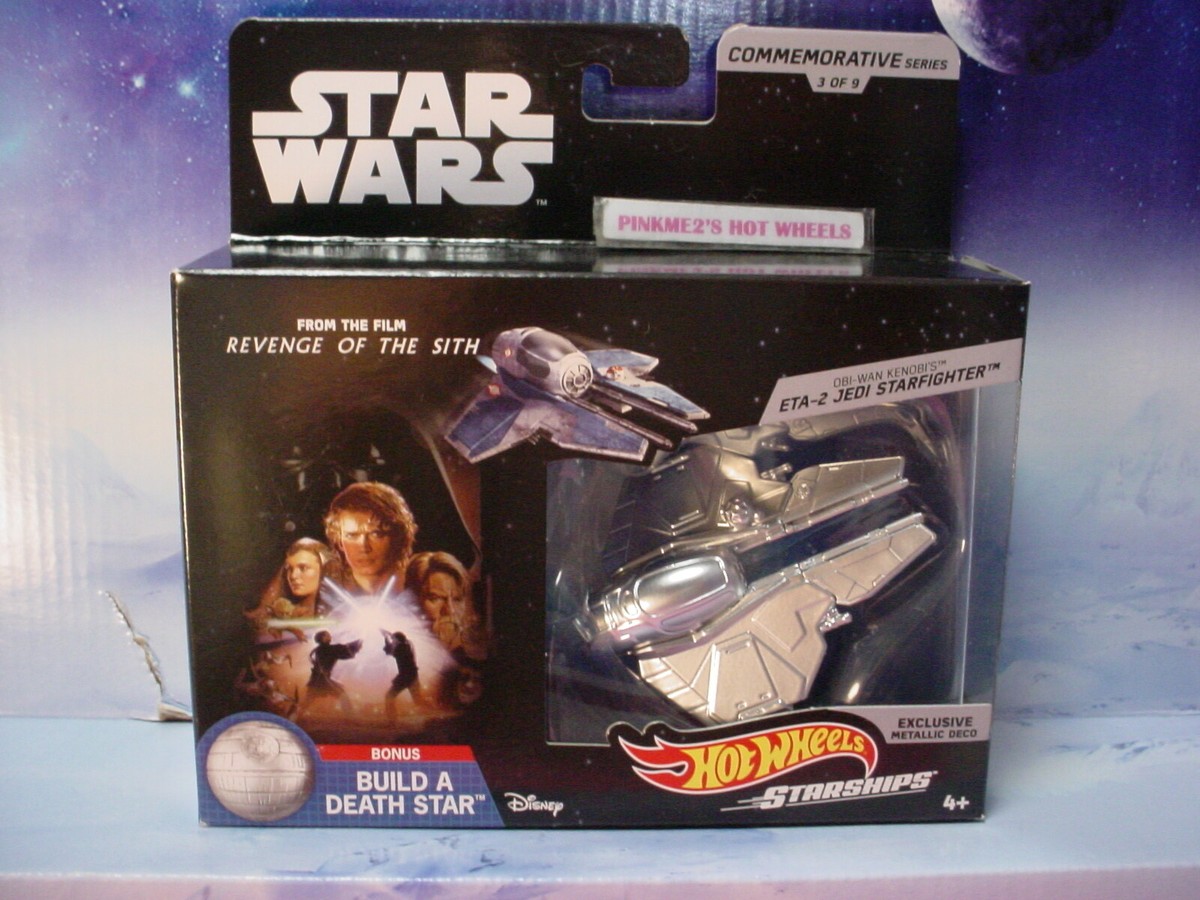 Hot Wheels STAR WARS COMMEMORATIVE STARSHIPS ~METALLIC DECO ~BUILD