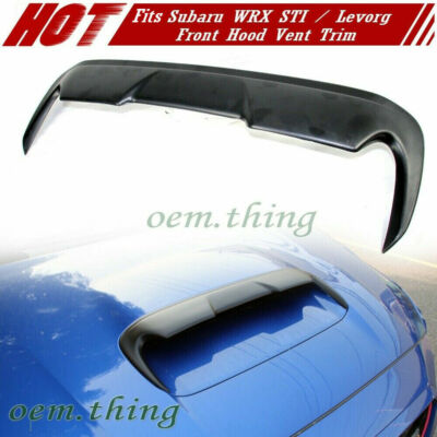 Unpaint Fit FOR SUBARU WRX STI 4th Levorg V Style Front Hood Scoop Vent Cover 18
