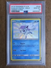 Pokemon S&m Hidden Fates Shiny Alolan Vulpix Sv8/sv94 Psa 10