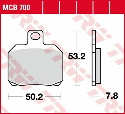 TRW Bremsbeläge vorne für Gogoro S1 , S2 / Malaguti NKD 50 Drakon