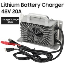 48Volt 20Amps Lithium Battery Charger Li-ion Golf Carts Onboard IP67 Waterproof