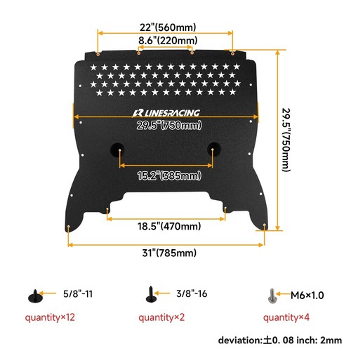 Oil Cooler Skid Plate For BMW F90 M5/M5 LCI S63 4.4L 2018-2023 Black Aluminum - Picture 9 of 12