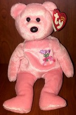 TY BEANIE BABIES 2001 MUM WITH FLOWERS MOTHERS DAY PLUSH W/ TAGS