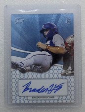 2022 LEAF PERFECT GAME JUST MINORS BRADEN HOLCOMB  1/4 BLUE REFRACTOR AUTO 