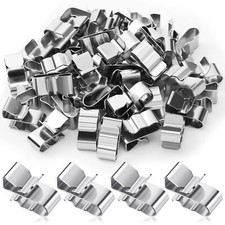 50 Pcs Trailer Frame Wire Clips Stainless Steel Clips Metal Cable Clips 22.5 ...