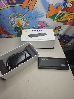 WavLink WL-UG69PD2 DisplayLink Dual 4K Universal Dock USB-C AC adapter
