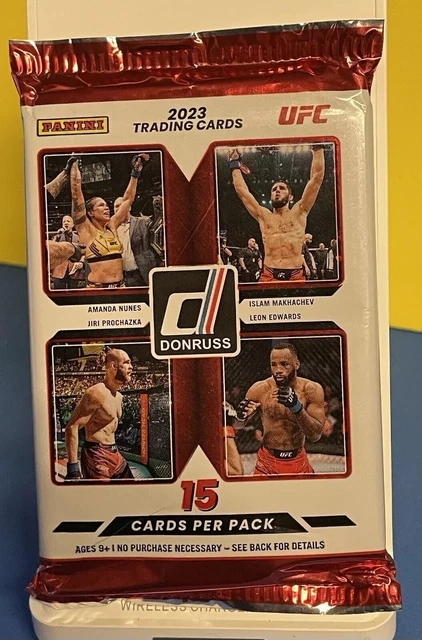 UFC  2023 Donruss Trading Pack, 15 Cards Per Pack