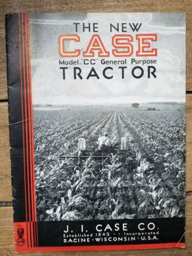 années 1930 J.I. Case Co., catalogue « The New Case Model « CC » tracteur à usage général » - Photo 1/6