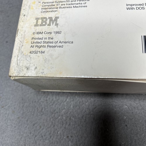 Microsoft MS DOS 5.0 IBM 3.5 inch Diskettes IBM and Compatibles 1992 New In Box - Picture 3 of 3