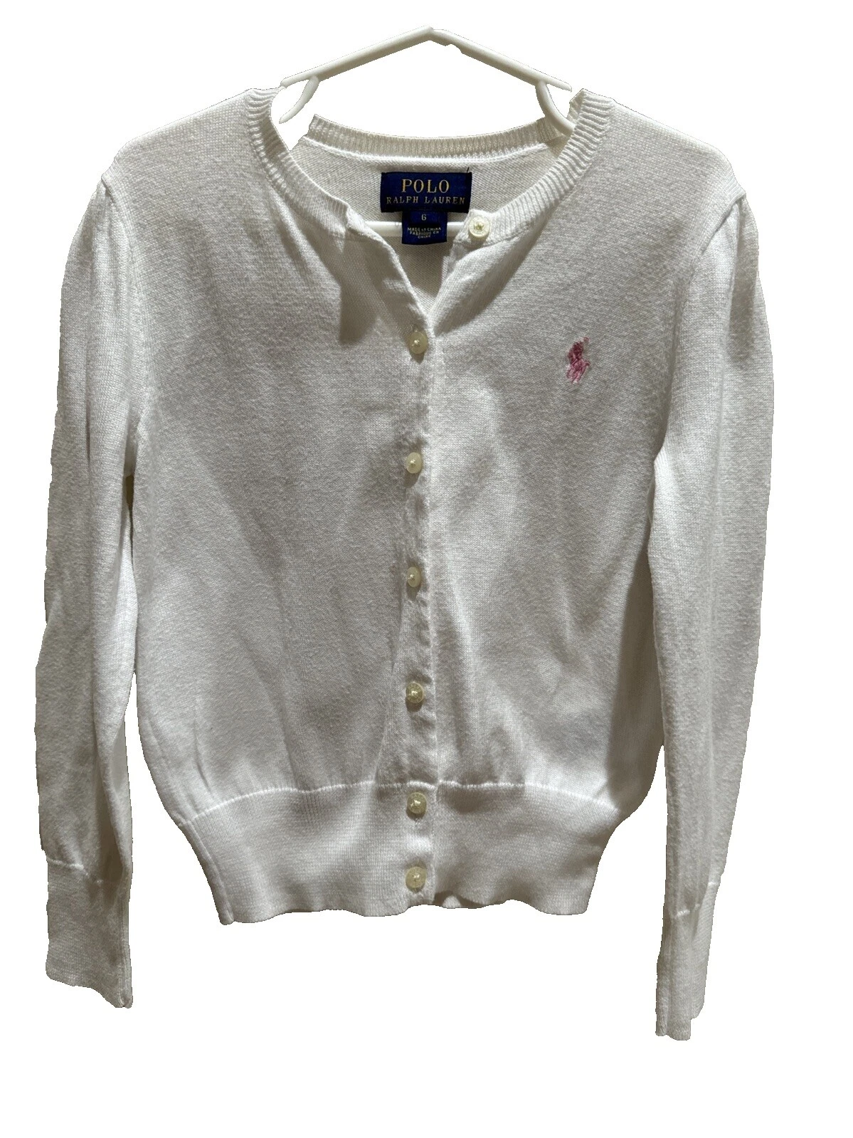 Chaqueta blanca Ralph Lauren Suéteres para Niñas