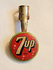 Vintage 7up Soda Celluloid Pencil Topper Pocket Clip — photo 1