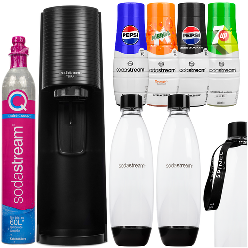 Sodastream Terra Mega set avec 4 bouteilles - Electroménager
