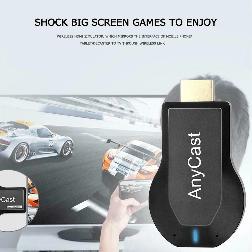 Adaptador dongle DLNA tela sem fio 4K WiFi HDMI Anycast Miracast Airplay TV - Imagem 3 de 4