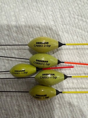 5 Drennan Carbon Pole Floats 1.0g 1.5g 2.0g Match Coarse Fishing England