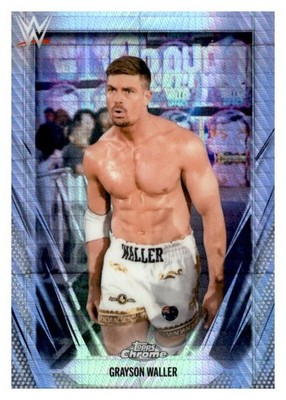 Grayson Waller 2026 Topps Chrome WWE #137 Prism Refractor Trading Card
