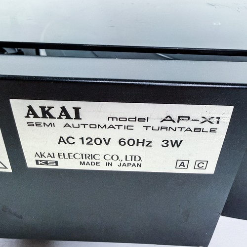 Vintage AKAI AP-X1 Semi Automatic Turntable Japan Made - Tested Works Great - Picture 9 of 18