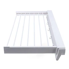 Wall-mounted Laundry Clothes Storage Drying Rack Retractable Dryer Hanger White