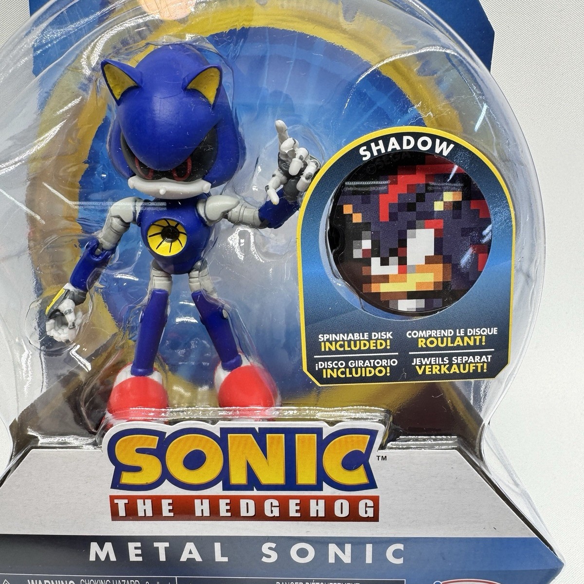 Sonic The Hedgehog Metal Sonic Action Figure Shadow Spinner Jakks