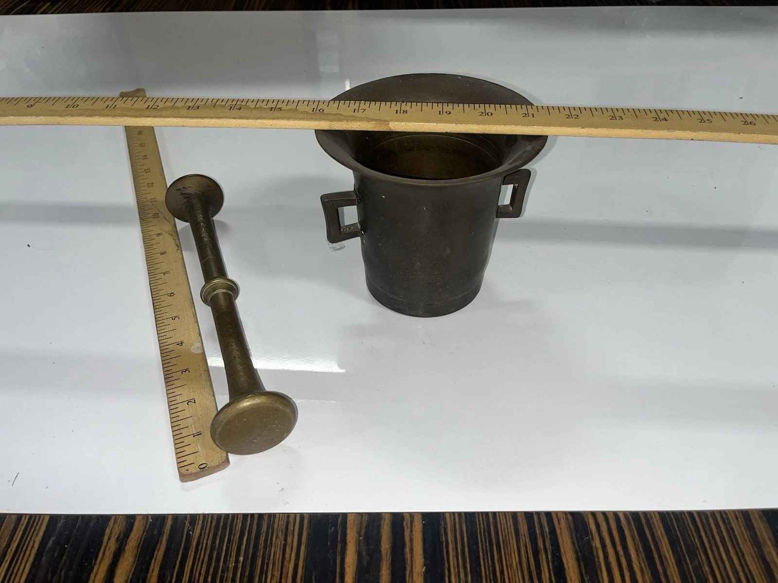 Antique Bronze Mortar & Pestle